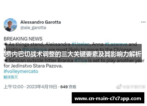 费内巴切战术调整的三大关键要素及其影响力解析